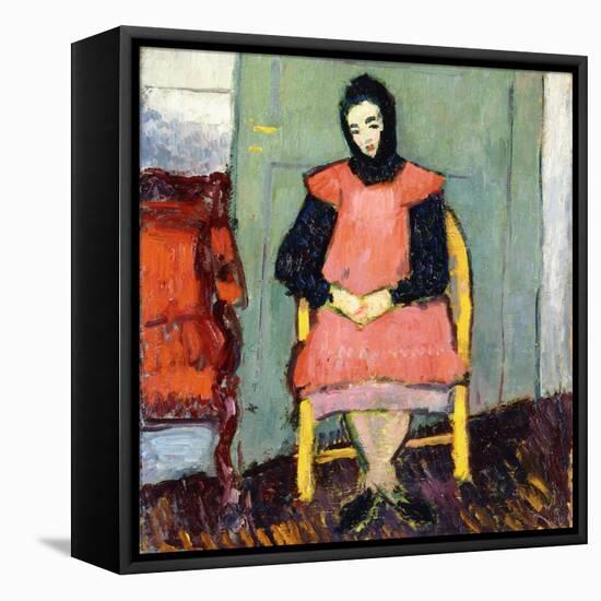 Girl in Yellow Chair, 1906-07-Alexej Von Jawlensky-Framed Stretched Canvas