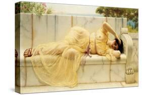 Girl in Yellow Drapery, 1901-John William Godward-Stretched Canvas