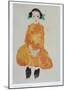 Girl in Yellow Dress, 1911-Egon Schiele-Mounted Art Print