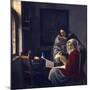 Girl Interrupted at Her Music, C. 1660-Johannes Vermeer-Mounted Giclee Print