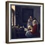 Girl Interrupted in Her Music-Johannes Vermeer-Framed Giclee Print