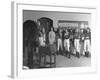 Girl Jockey's Weighing in Before Race-Peter Stackpole-Framed Photographic Print