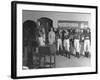 Girl Jockey's Weighing in Before Race-Peter Stackpole-Framed Photographic Print