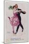 Girl Kicks up Her Heel as She Dances Cheek-To-Cheek-Frederick Spurgeon-Mounted Art Print