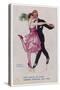 Girl Kicks up Her Heel as She Dances Cheek-To-Cheek-Frederick Spurgeon-Stretched Canvas