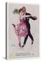 Girl Kicks up Her Heel as She Dances Cheek-To-Cheek-Frederick Spurgeon-Stretched Canvas