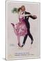 Girl Kicks up Her Heel as She Dances Cheek-To-Cheek-Frederick Spurgeon-Mounted Art Print