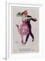 Girl Kicks up Her Heel as She Dances Cheek-To-Cheek-Frederick Spurgeon-Framed Art Print