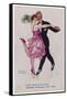 Girl Kicks up Her Heel as She Dances Cheek-To-Cheek-Frederick Spurgeon-Framed Stretched Canvas