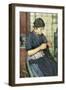 Girl Knitting-Walter Langley-Framed Giclee Print