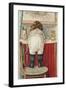 Girl Leaning over Sink Little Mischief-null-Framed Giclee Print