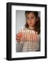 Girl lighting Hannuka candles, Montrouge, France-Godong-Framed Photographic Print