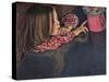 'Girl Looking at Flower Vase', 1902-Stanislaw Wyspianski-Stretched Canvas