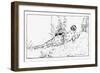 Girl Lying on the Grass Reading a Book-Else Courlander-Framed Art Print