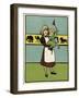 Girl Minds Baby Brother-John Hassall-Framed Art Print