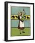 Girl Minds Baby Brother-John Hassall-Framed Art Print