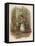 Girl, Mother's Posy 1887-Harriett M Bennett-Framed Stretched Canvas