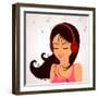 Girl Music-Julka-Framed Art Print