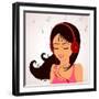 Girl Music-Julka-Framed Art Print