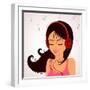 Girl Music-Julka-Framed Art Print