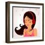 Girl Music-Julka-Framed Art Print