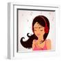 Girl Music-Julka-Framed Art Print