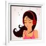 Girl Music-Julka-Framed Art Print