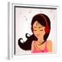 Girl Music-Julka-Framed Premium Giclee Print