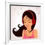 Girl Music-Julka-Framed Art Print