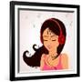 Girl Music-Julka-Framed Art Print