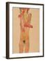 Girl nude with folded arms, 1910-Egon Schiele-Framed Giclee Print
