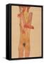 Girl nude with folded arms, 1910-Egon Schiele-Framed Stretched Canvas