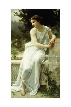 Girl Of Pompei In A Garden Jeune Fille De Pompei Dans Un Jardin Giclee Print Guillaume Seignac Allposters Com
