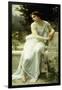 Girl of Pompei in a Garden; Jeune Fille De Pompei Dans Un Jardin-Guillaume Seignac-Framed Giclee Print