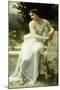 Girl of Pompei in a Garden; Jeune Fille De Pompei Dans Un Jardin-Guillaume Seignac-Mounted Giclee Print