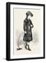 Girl of Six, Crimson Vicuna, with Satin Plastron, 1882, Fashion-null-Framed Giclee Print
