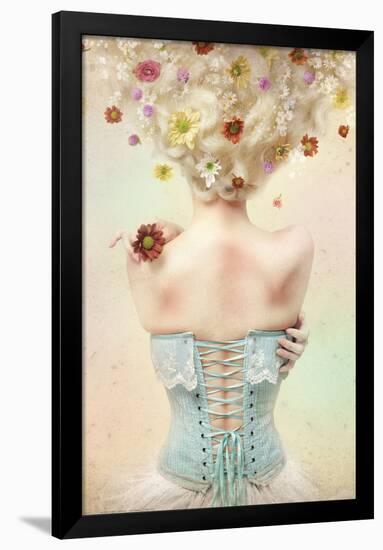 Girl of the Flower Garden-null-Framed Poster