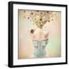 Girl of the Flower Garden-null-Framed Art Print