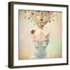 Girl of the Flower Garden-null-Framed Art Print