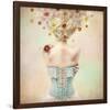 Girl of the Flower Garden-null-Framed Premium Giclee Print