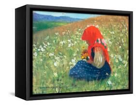 Girl of the Tatra, c.1905-07-Marianne Stokes-Framed Stretched Canvas