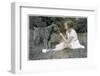 Girl Offering Her Dog a Lollipop-null-Framed Photographic Print