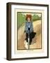 Girl on a Bike-Charles Robinson-Framed Art Print