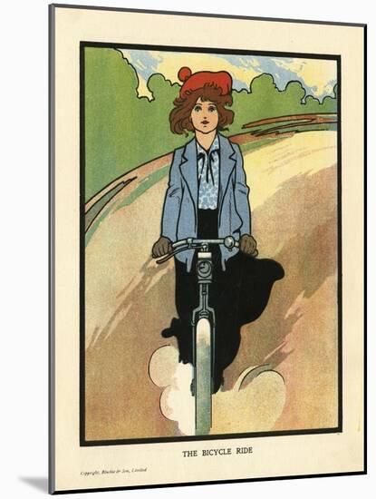 Girl on a Bike-Charles Robinson-Mounted Art Print