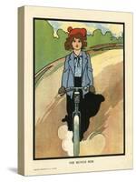 Girl on a Bike-Charles Robinson-Stretched Canvas