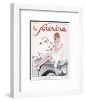 Girl on a Bonnet-Suzanne Meunier-Framed Art Print