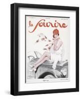 Girl on a Bonnet-Suzanne Meunier-Framed Art Print