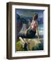 Girl on a Cliff, 1926-Harold Harvey-Framed Giclee Print