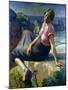 Girl on a Cliff, 1926-Harold Harvey-Mounted Giclee Print