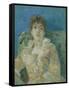 Girl on a Divan, Ca 1885-Berthe Morisot-Framed Stretched Canvas